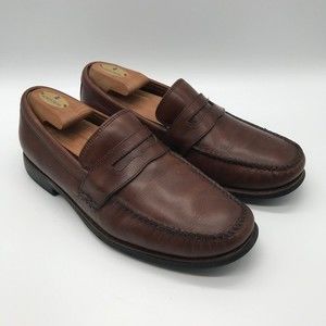 Johnston & Murphy Brown Sheepskin Leather Penny Loafers Dress‎ Shoes Men’s 8M